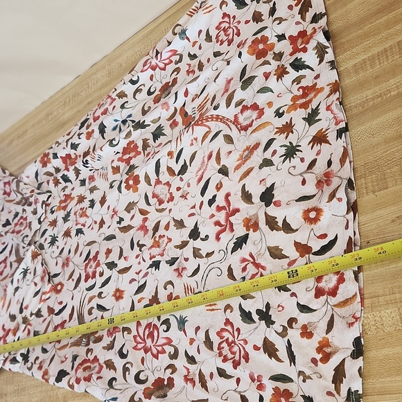 PERUVIAN COLLECTION Floral Bird Midi Dress, size S - Picture 10 of 14